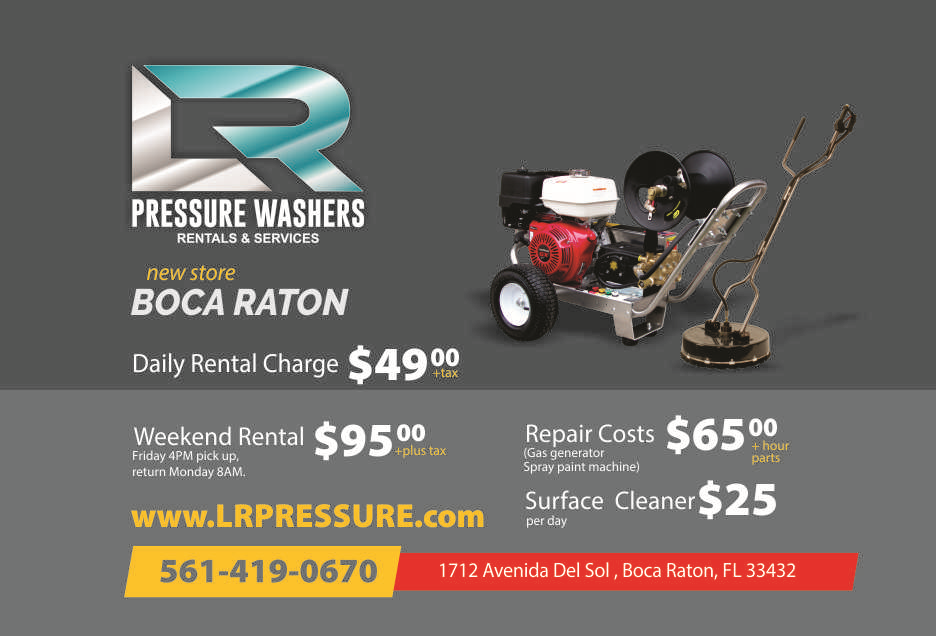 Pressure Washer Sales Boca Raton FL